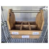 Beautiful wood and metal divided tray