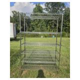 6 tier metal rack NO WHEELS