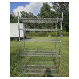 5 tier metal rack with wheels