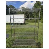 5 tier metal rack NO WHEELS