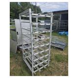 Aluminum Industrial food tray rack