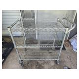 3 tier metal cart