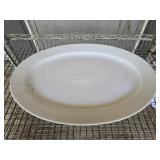 White ceramic large platter