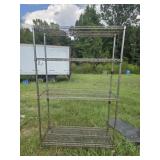 4 tier metal rack with wheels
