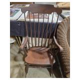 Vintage wood rocking chair