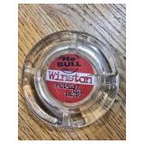 Vintage glass Winston ashtray