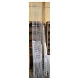 Estate lot of white shelving