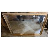 Wood framed mirror
