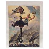 Vintage Calendar Art Partners In Victory Print