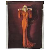 1940 Print of Lady In Red by Billy De Vorss
