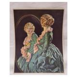 Vintage Calendar Art Reflections Paper Print