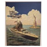 Vtg Print titled 'Guardians of Liberty by ThomasJ.