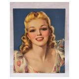 Vintage Calendar Art Adorable 2705 Paper Print