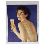 Vintage Calendar Good Cheer Paper Print
