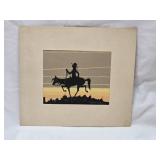 Navajo Silhouette Painting by Robert Chee