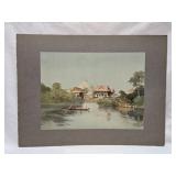Vintage The Hooden Palace Wooded Island Print