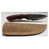 Gorgeous custom made damascus steel knife