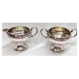 Sterling Silver Weighted Cream & Sugar KMK 3277