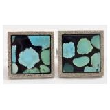 Vintage Sterling Mexico Made Cuff Links 24.6 g