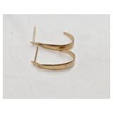Yellow Gold Dainty Earrings .40 grams