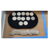 Coins including Peace Dollars