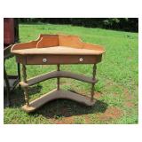 Corner Table Desk Shelf