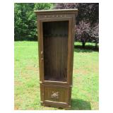 Gun Cabinet w/ Bird Motifs and Contents