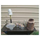 All for one Money Lot - Glass, Lamp, Etc
