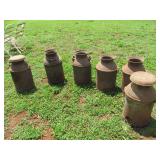 6 Milk Cans
