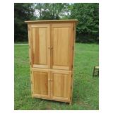 Pantry Cabinet or Wardrobe - Stripped new hardware