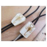 2 Scorpian Bolo Ties