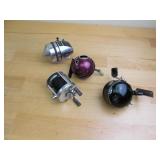 Lot of 4 SPinning Fishing Reels Zebco and more