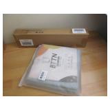 L Shaped Shower Rod and Shower Curtain