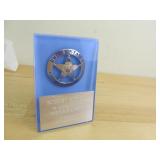 US Marshall Award Badge Plaque Display