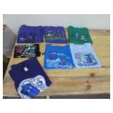 Lot of 7 Dr. Who Disney Crossover T-Shirts