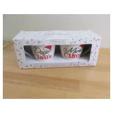 Pfaltzgraff Mama and Papa Claus XMAS Mugs