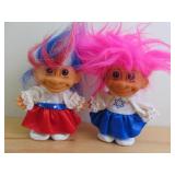 Israel and USA Troll Dolls Lot