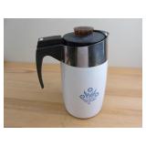 Corning Cornflower Blue Percolator Coffee Pot