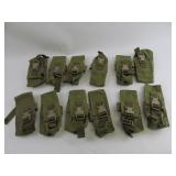 Lot 12 Green Military Ammuntion Magazine Pouches