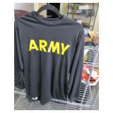 Lot of 30 Army Black Longsleeve T Shirt Medium
