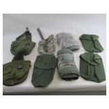 Assorted Military Surplus Ammo Pouches + More Lot
