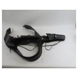 Leather Holster Belt Pistol Bandalier Cowboy