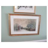 Framed Picture Signed DRAKE 32x22'