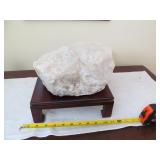 Large Rock Mineral Specimen Quartz? on Stand