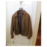 Joseph A Bank Faux Suede Coat Jacket Large