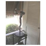 Modernist Abstract Ribbon Sculpture by Houston w/