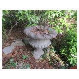 Concrete Pedestal Planter Flower Pot