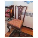 Antique Wood Chippendale Side Chair