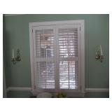 2 Brass Wall Candle Sconces