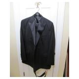 Joseph A Bank Tailored 3 Piece Suit Black + sus